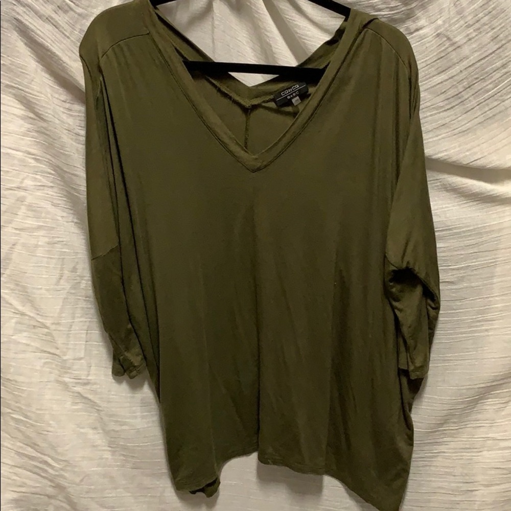 CQ by CQ basic green blouse